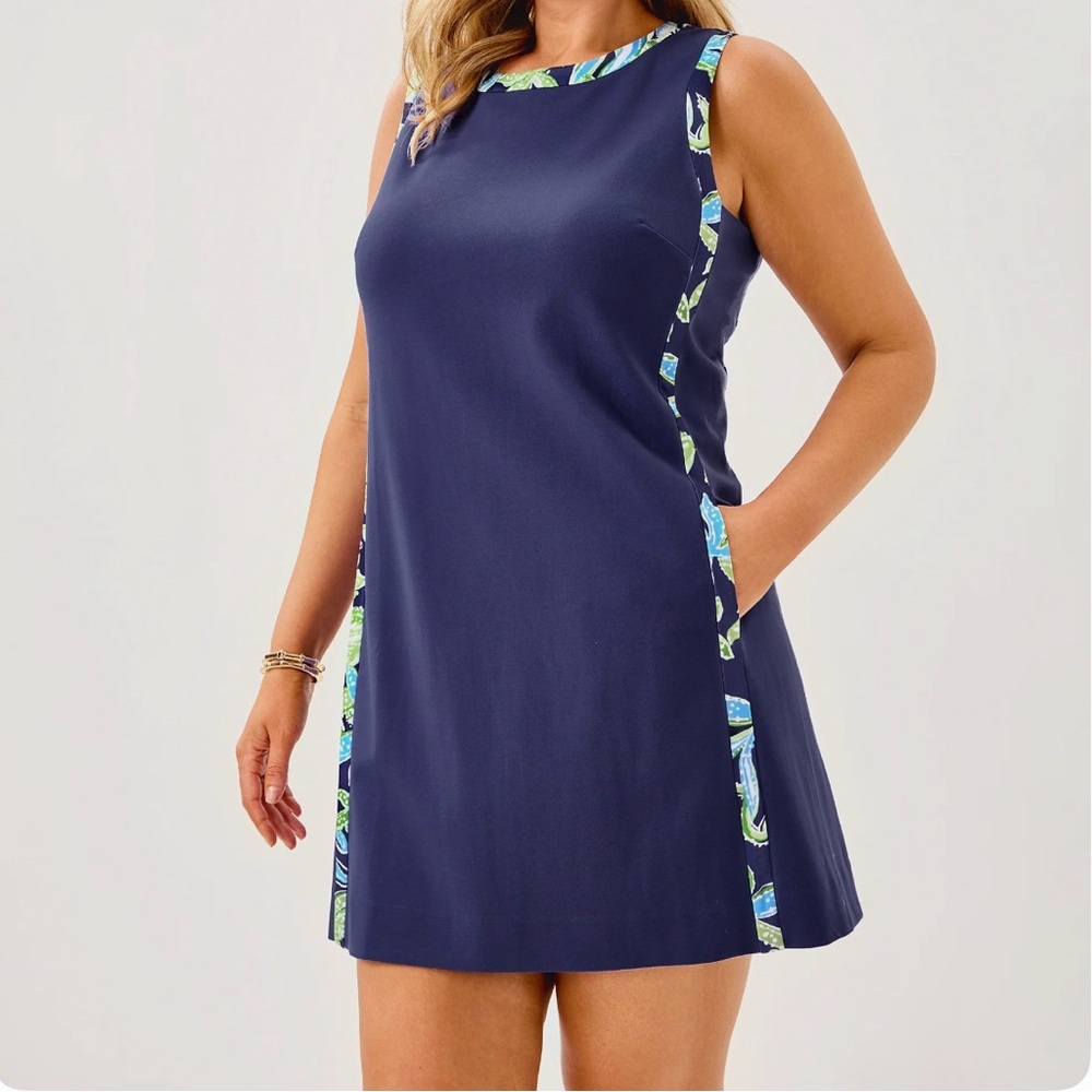 NWT Lilly Pulitzer 14 MENA SHIFT DRESS 👗 in “Sapphire Pool” MSRP $178 NWT sz 14